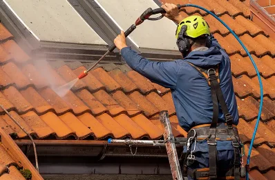 Démoussage et hydrofuge de toiture à Lhuys